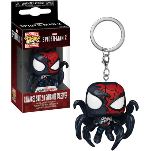 Funko-Pocket-Pop!-Marvel-Spider-Man-2-Gamer-Verse—Advanced-Suit-2.0-Symbiote-Takeover-Bobble-Head-Vinyl-Figure-Keychain