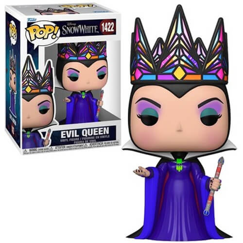 Funko-Pop!-Disney-Snow-White-(Live-Action)—Evil-Queen-(Black-&-Purlpe)-#1422-Vinyl-Figure
