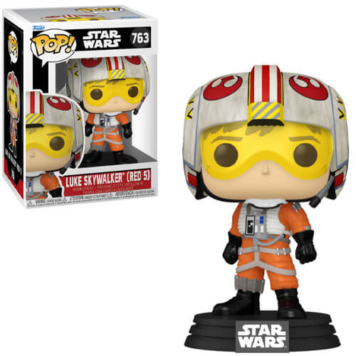 Funko-Pop!-Disney-Star-Wars—Luke-Skywalker-(Red-5)-#763-Bobble-Head-Vinyl-Figure