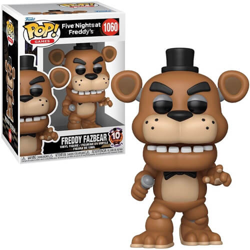 Funko-Pop!-Games-Five-Nights-at-Freddy’s-(10-Years)—Freddy-Fazbear-#1060-Vinyl-Figure