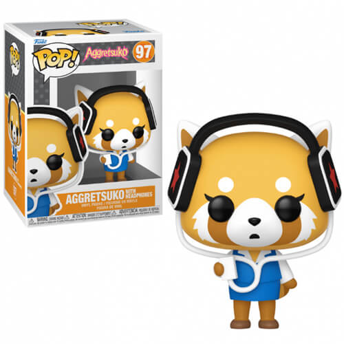Funko-Pop!-Sanrio-Aggretsuko—Aggretsuko-with-Headphones-#97-Vinyl-Figure