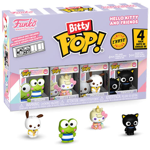Funko-Bitty-Pop!-4-Pack-Hello-Kitty-and-Friends—Keroppi,-Hello-Kitty,-Pochacco,-Chase-Figure-Vinyl-Figures