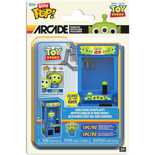 Funko-Bitty-Pop!-Arcade-Toy-Story—Alien-(Glows-in-The-Dark)-Display-Case-&-Vinyl-Figure