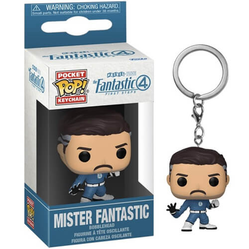 Funko-Pocket-Pop!-The-Fantastic-4-First-Steps—Mr.-Fantastic-Bobble-Head-Vinyl-Figure-Keychain