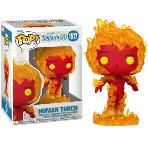 Funko-Pop!-Marvel-The-Fantastic-4-First-Steps– Human-Torch-#1517-Bobble-Head-Vinyl-Figure