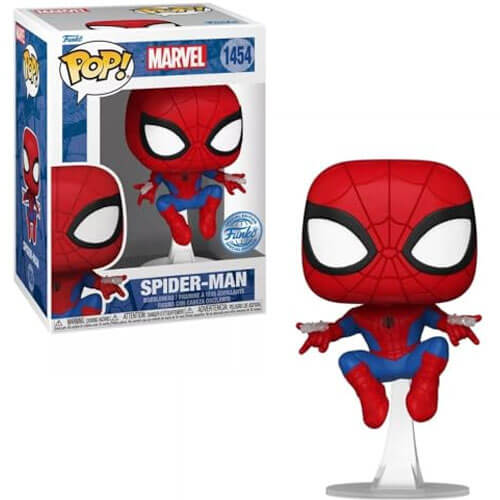 Funko-Pop!-Marvel-Spider-Man—Spider-Man-(with-Webshooters)-(Special-Edition)-#1454-Bobble-Head-Vinyl-Figure