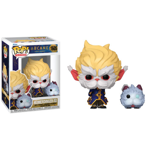 Funko-Pop!-Television-Arcane-LoL-S1—Heimerdinger-with-Poro-#1605-Vinyl-Figure