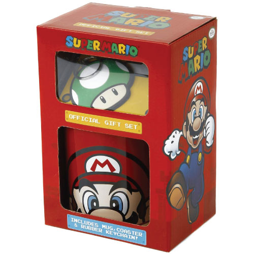 SUPER-MARIO-(MARIO)-MUG-COASTER-KEYCHAIN-GIFT-SET